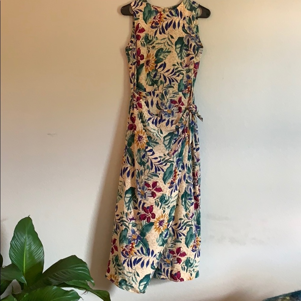 100% Silk Wrap Dress